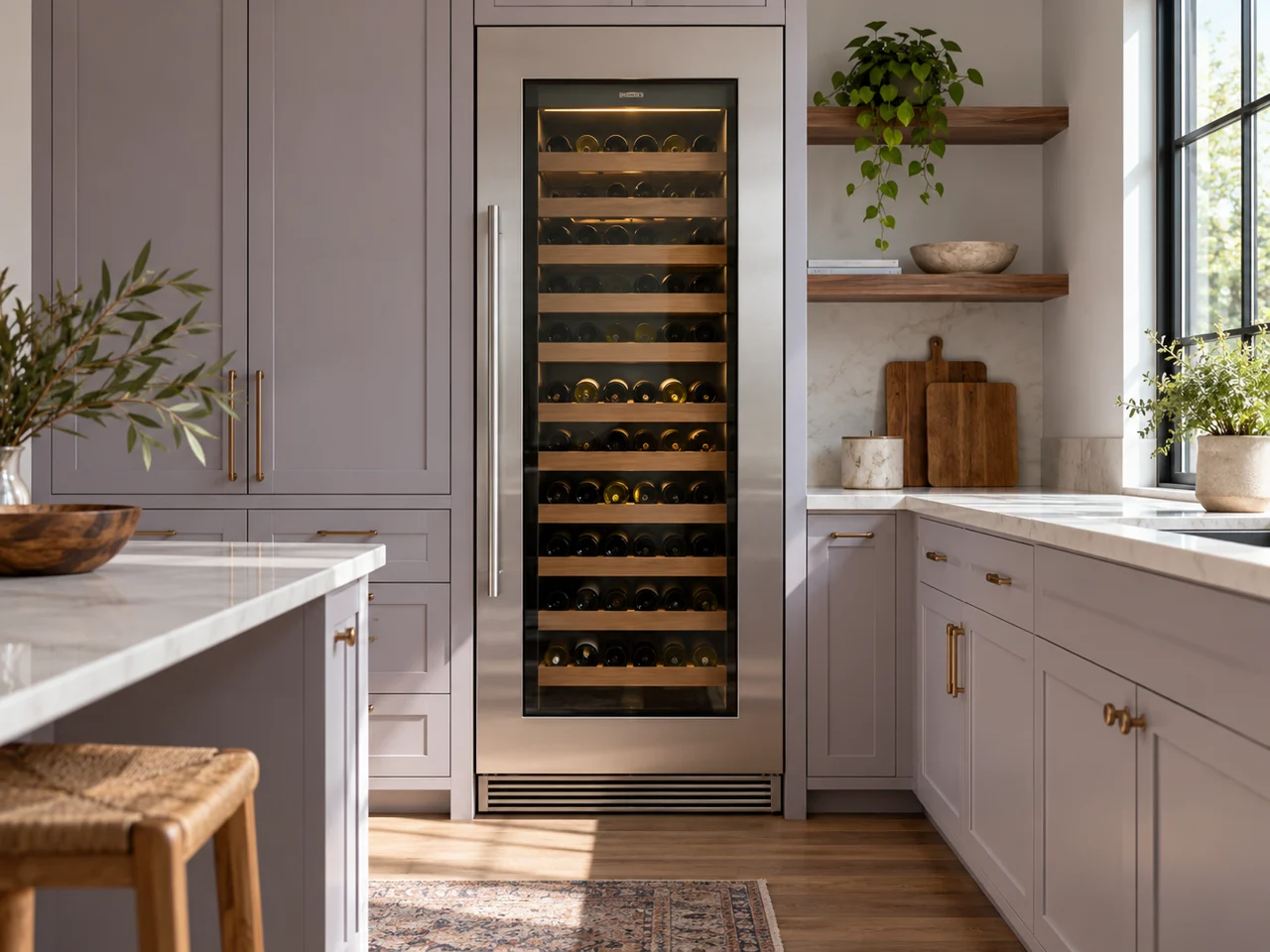 Illustration of a Sub-Zero wine cooler